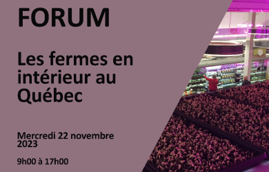 Forum sur les fermes urbaines en intérieur