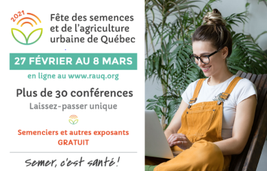 Fête des semences et de l'agriculture urbaine de Québec 2021
